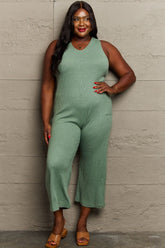 HEYSON Multiway Rib Knit Jumpsuit with Pockets - Stylish and Versatile