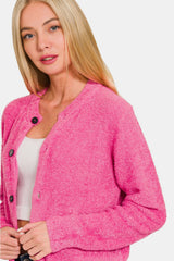 Zenana Women's Cozy Button Down Knit Cardigan Sweater - Perfect Layering Piece