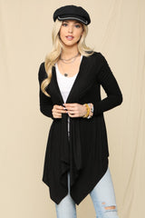 Celeste Women's Full Size Open Front Knit Cardigan - Stylish & Cozy Layer