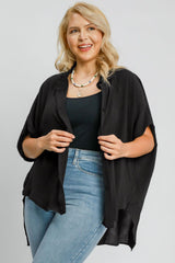 Umgee High-Low Button Up Short Sleeve Shirt - Chic Asymmetrical Style for Modern Fashionistas