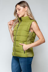 Stylish Zip-Up Turtleneck Vest with Pockets - Versatile & Warm