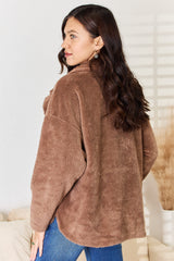 Culture Code Women's Double Breasted Fuzzy Coat - Elegant Style & Comfort