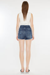 Trendy Kancan Raw Hem Button Fly Denim Shorts for Summer Style