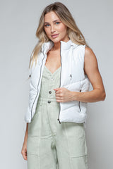 Snobbish Quilted Hooded Vest - Stylish Zip-Up Outerwear