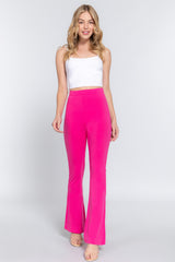 Comfortable Waist Elastic Slim Flare Yoga Pants - Breathable & Stylish Activewear