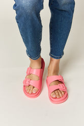 Legend Double Buckle Open Toe Sandals - Stylish Summer Footwear