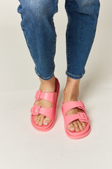 Legend Double Buckle Open Toe Sandals - Stylish Summer Footwear