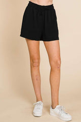 Culture Code Women's High Waist Paperbag Shorts - Trendy Summer Style