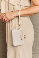 Nicole Lee USA Elise Pearl Vegan Leather Coin Purse with Wristlet