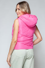 Snobbish Quilted Hooded Vest with Zip-Up Front - Stylish & Warm Outerwear