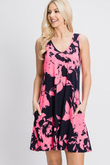 Heimish Floral V-Neck Tank Dress with Pockets - Summer Essential