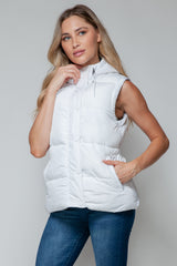 Stylish Snap and Zip Closure Hooded Vest - Comfortable and Versatile Outerwear
