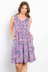 Be Stage Women's Full Size Wrinkle-Free Ruffled Dress with Pockets