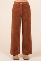 Mittoshop Women's Corduroy Elastic Waist Pants - Comfortable & Stylish