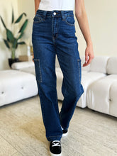 Judy Blue Women's High Waist Straight Leg Cargo Jeans - Stylish & Functional