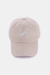Zenana Washed Cotton Embroidered City Baseball Cap - Stylish & Adjustable