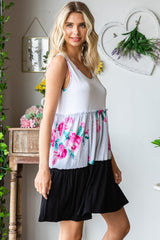 Heimish Women's Frill Tiered Scoop Neck Dress - Elegant, Flowy & Versatile