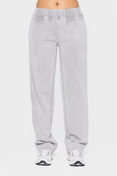 Mono B Cozy Fleece Lounge Pants with Elastic Waist & Pockets