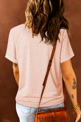 Trendy Rabbit Graphic Round Neck T-Shirt for Casual Comfort