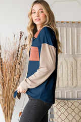 Heimish Full Size Color Block Button Down Shirt - Trendy & Versatile