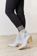 East Lion Corp Rhinestone Ankle Cowboy Boots - Glamorous Western Style