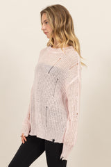 HYFVE Distressed Long Sleeve Knit Top - Trendy, Comfortable & Durable Fashion
