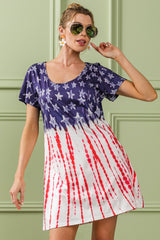 Patriotic American Flag Tee Dress - Show Your USA Pride