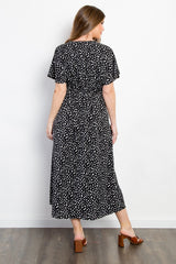 Be Stage Women's Full Size Printed Smocked Waist Dress - Versatile & Stylish