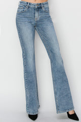 RISEN Women's Mid Rise Bootcut Jeans - Stylish, Comfortable & Perfect Fit