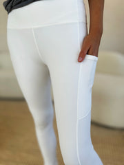 High-Performance Wide Waistband Sports Leggings - Opaque & Stretchy for Optimal Comfort