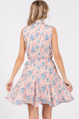 GeeGee Full Size Floral Eyelet Sleeveless Mini Dress - Romantic Summer Style