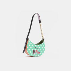 Nicole Lee USA Vegan Leather Polka Dot Shoulder Bag - Chic Ethical Fashion