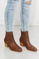 MMShoes Love the Journey Chestnut Stacked Heel Chelsea Boots - Stylish and Comfortable