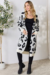 BiBi Leopard Print Open Front Cardigan - Stylish & Versatile Layering