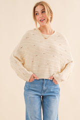 Cozy Dolman Sleeves Sweater by And The Why - Trendy & Comfortable