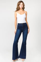 American Bazi Women's Side Slit Flare Jeans - Trendy and Stylish Denim