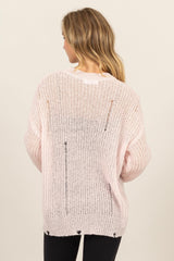 HYFVE Distressed Long Sleeve Knit Top - Trendy, Comfortable & Durable Fashion