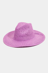 Fame Straw Braided Sun Hat - Stylish & Sun-Safe Summer Accessory