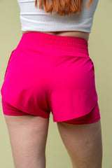 White Birch Women's Full Size High Waisted Knit Shorts with Pockets - Comfort and Style