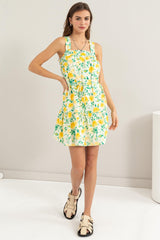 HYFVE Floral Tie Shoulder Mini Dress - Chic Summer Style