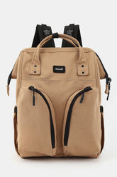 Himawari Large Waterproof Backpack with Eco-Friendly Canvas & Multilayer Pockets