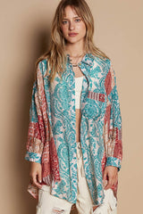 Trendy POL Long Sleeve Printed Button Down Shirt for Stylish Comfort