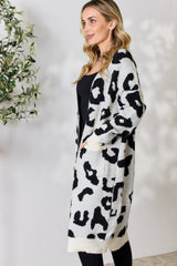 BiBi Leopard Print Open Front Cardigan - Stylish & Versatile Layering