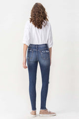 Lovervet Hayden High Rise Skinny Jeans - Full Size Range, Distressed Chic Denim