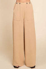 Culture Code High Waist Wide Leg Cargo Pants - Trendy & Versatile