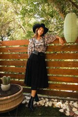 Umgee Women's Elegant Ruffled Tie Neck Puff Sleeve Babydoll Blouse - Chic & Feminine Top