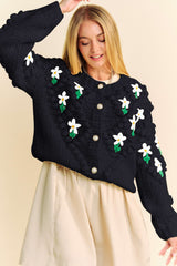 Davi & Dani Women's Floral Button Down Cardigan - Elegant & Versatile