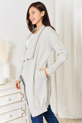 Open Front Duster Cardigan with Pockets - Cozy & Stylish Knitwear