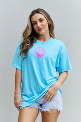 Sweet Claire 'More Beach Days' Oversized Graphic T-Shirt - Comfort & Style for Casual Outings