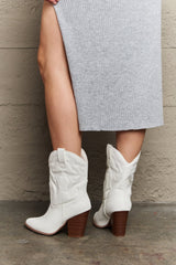 Legend Footwear Bella Cowboy Boots - Stylish Mid-Shin Urban Booties